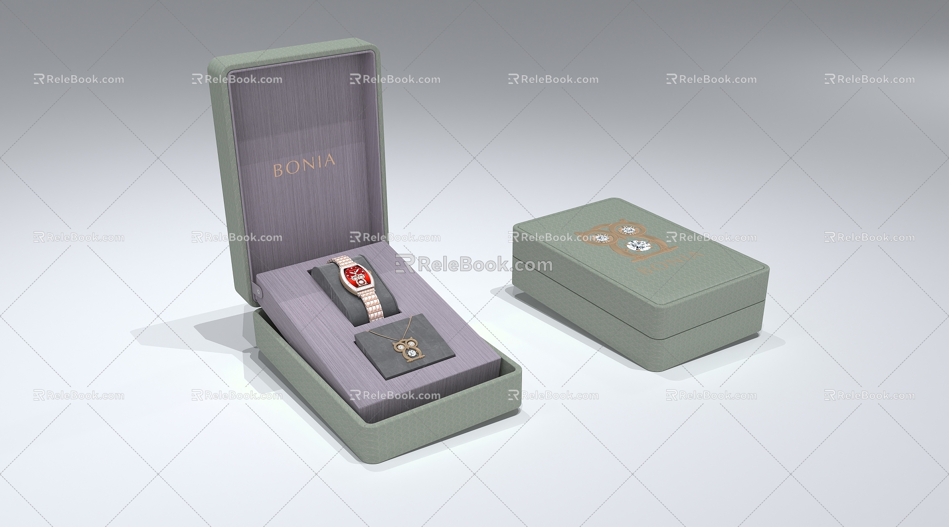 Gift box gift box watch box watch watch box packaging box 3d model