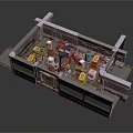 Industrial Equipment Internal Structure With Mechanical Components And Control Systems