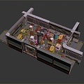 Space Station Sci-Fi Room Space Station Cabin Space Cabin 3d model