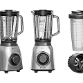 Stainless Steel Kitchen Blenders With Transparent Cups And Blade Components