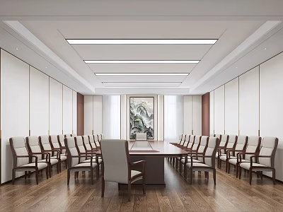 New Chinese Meeting Room 3d model