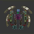 Mechanical Sci Fi Creature Design Featuring Multi Limbed Structure And Futuristic Details 3d model