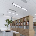 Modern Library 3d model
