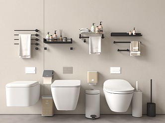 Modern toilet 3d model