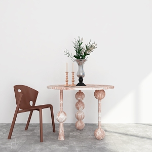 Dining Table Dining Table and Chair Round Dining Table Living Room Dining Table Dining Table Round Table and Chair Table 3d model