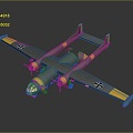 Modern reconnaissance aircraft High-altitude reconnaissance aircraft Fighter 3d model