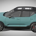 Volvo Light Blue SUV Exterior With Modern Design And Alloy Wheels 3d model