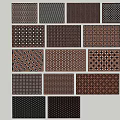 Wrought Iron Decorative Panels With Various Intricate Patterns And Designs 3d model