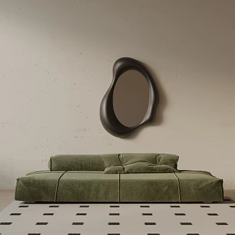 Modern three-seat sofa 3d model
