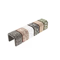 Elegant Copper Sofa Bench with Paisley Pattern and Velvet Upholstery in Multiple Colors