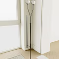 Modern Black Wall Lamp With Sleek Vertical Design Beside Window In Minimalist Interior Space