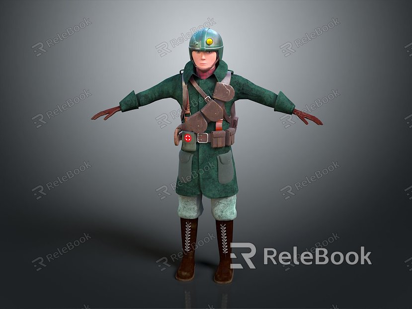 Soldiers World War II Soldiers World War II German Soldiers World War II German Soldiers Military Mercenaries model