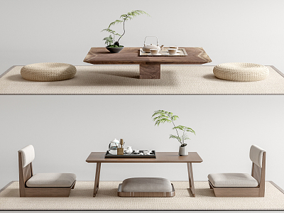 New Chinese Tea Table and Chair Tatami Tea Table and Chair model