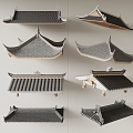 Chinese Eaves Roof 3d model