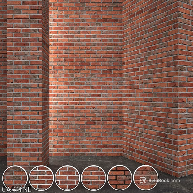 Red Brick Wall Building Component Featuring Corner Structure And Construction Elements 3d model 
