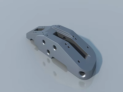 Swing Door Metal Bracket With Precision Holes And Modern Design For Home Use 3d model