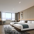 Hotel Rooms Modern Rooms 3d model