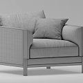 Modern Single Sofa 3d model