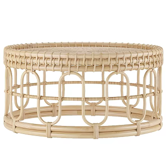 Modern Bamboo Stool Modern Realistic Chair Stool Bamboo Stool Bench Home Furniture 3d model