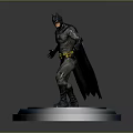 Detailed Batman Action Figure Home Decor Collectible With Blue Base Stand And Intricate Design