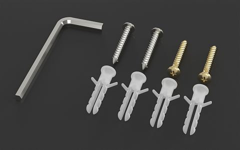 modern screw expansion screw 3d model