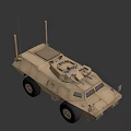 Guardian Armored Security Vehicle 3d model