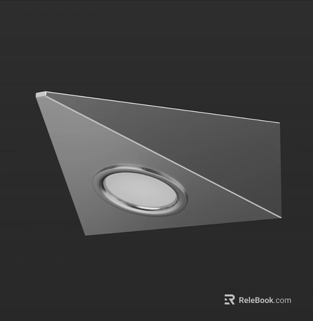 Modern Downlight Spotlight With Sleek Metal Frame And Circular Light Head For Contemporary Home Lighting 3d model 