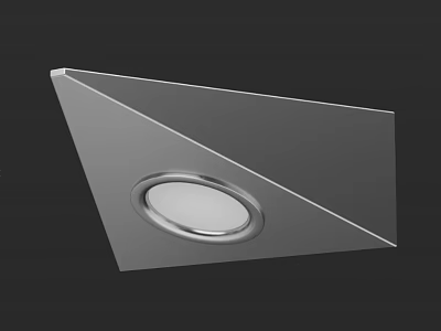 Modern Downlight Spotlight With Sleek Metal Frame And Circular Light Head For Contemporary Home Lighting 3d model