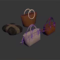 Stylish Daily Use Handbags With Different Colors Circular Handles And Structured Designs