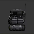 Multifunctional Wheeled Storage Box With Telescopic Handle And Multiple Compartments For Home Use