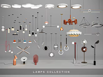 Modern chandelier modern light combination ceiling lamp floor lamp chandelier dining room lamp living room headlight bedroom ceiling lamp 3d model