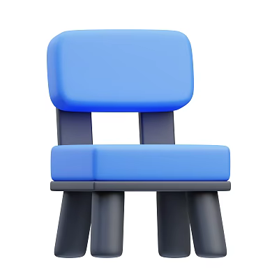 Modern stool small bench chair cartoon chair cartoon stool cartoon single chair 3d model