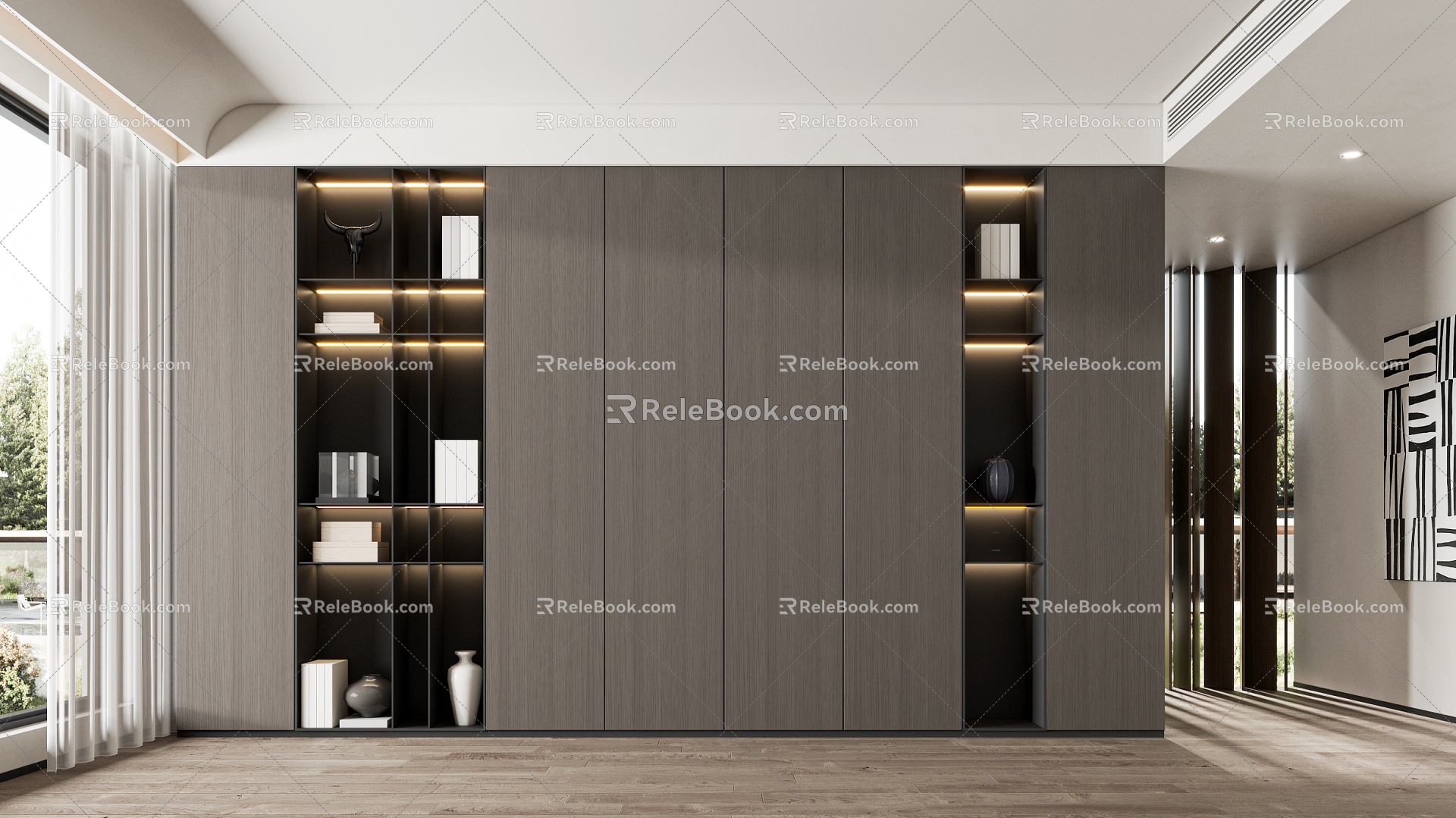 Modern Decorative Cabinet 3d model