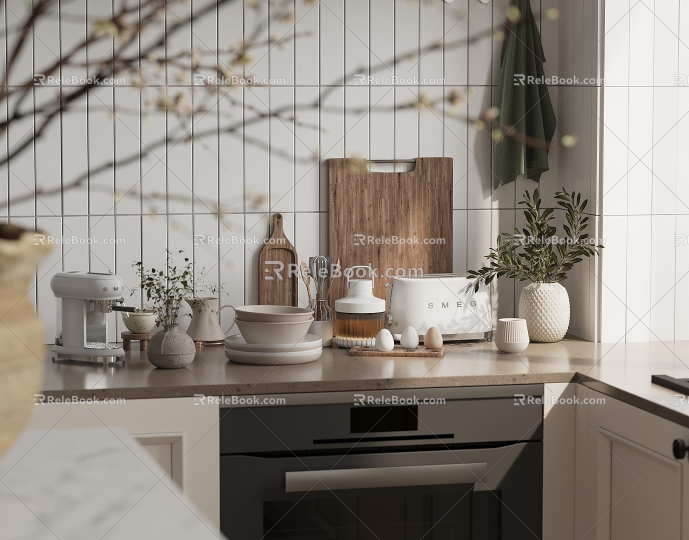 Modern Kitchen Supplies Portfolio 3d model