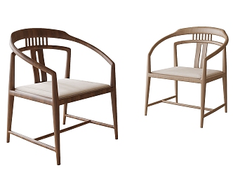 Dining Chair Single Chair Leisure Chair 3d model