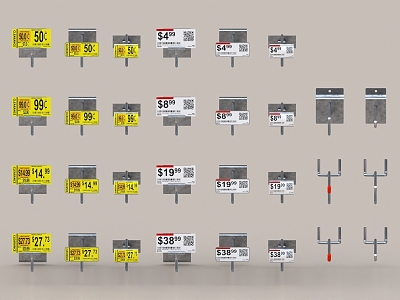 Price Tag Price Tag Commodity Tag Supermarket Tag Supermarket Price Tag 3d model