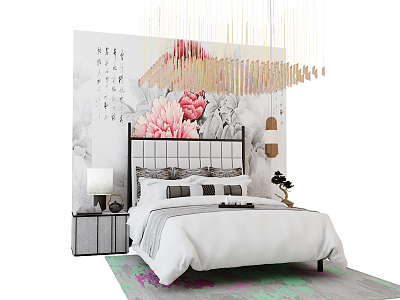 Background double bed model