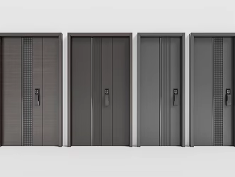 Security door password door entry door 3d model