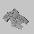 Sci-Fi Puppet Assault Anti-Gravity Tank 3d model