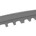 Modern Bridge Landscape Bridge 3d model