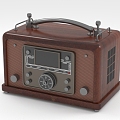 vintage radio vintage radio 3d model