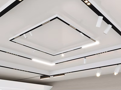 Modern Downlight Spotlight Recessed Downlight Spotlight Track 3d model