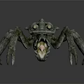 Fantasy Character Detailed Mythical Crab Creature Sculpture Model With Textured Body 3d model