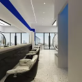 Modern Minimalist Hair Salon Interior Design With Stylish Chairs Large Mirrors And Clean Reception Space