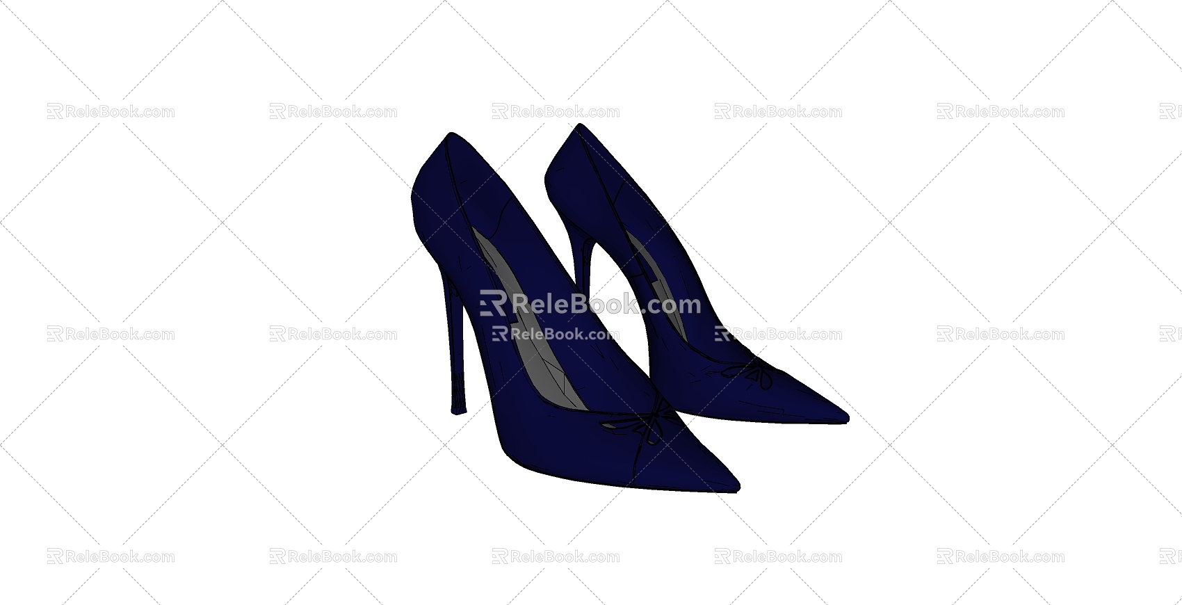 High-heeled shoes 3d model