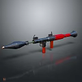 Rocket rocket launcher to air weapon to air missile shoulder missile shoulder rocket 3d model