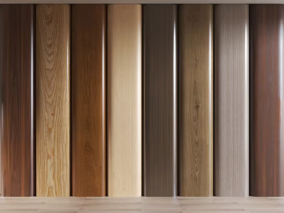 Wall Panels With Various Colors And Textures For Interior 3d model