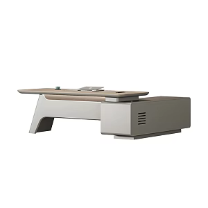 High-end Atmospheric Boss Table Light Luxury High-end President Table Top Desk Modern General Manager Desk Combination 3d model