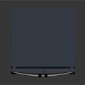 Navy Blue French Door Refrigerator With Bottom Drawer And Digital Display Design