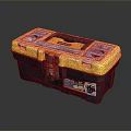 Toolbox tin box iron box plastic box container realistic 3d model